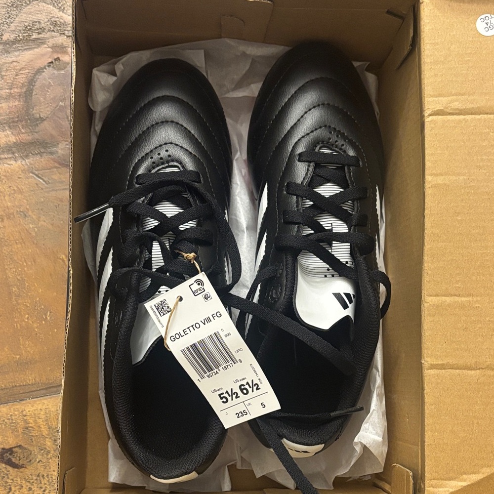 Adidas Black and White Athletic Shoes
